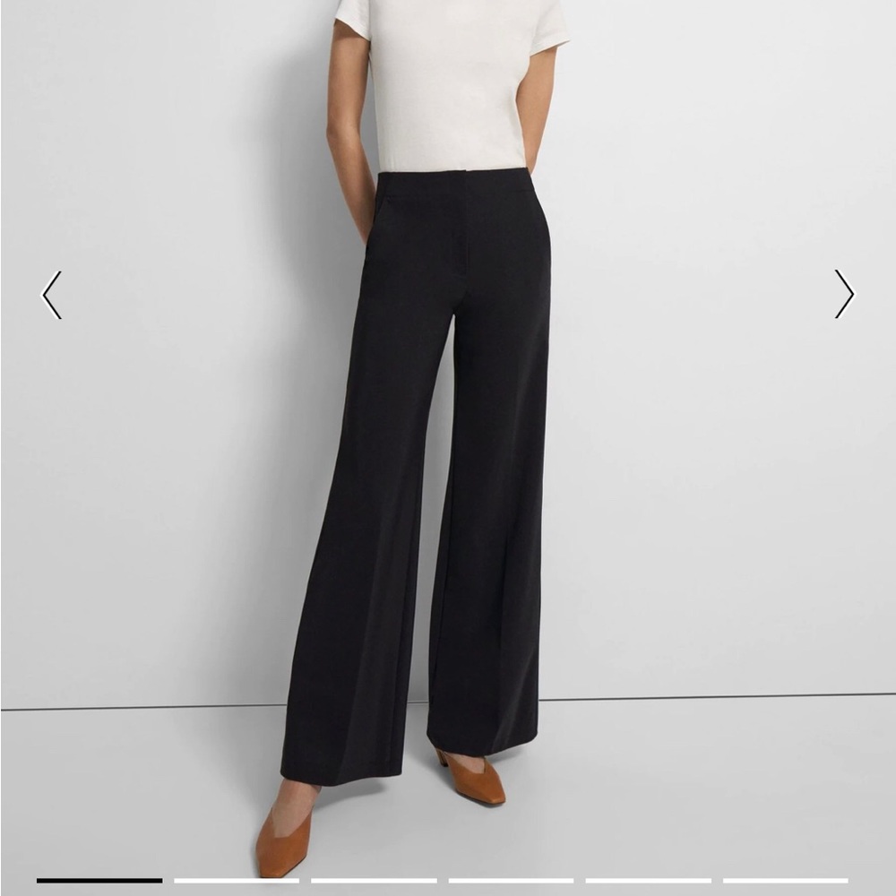 Theory Wide-Leg Pant in Precision Ponte